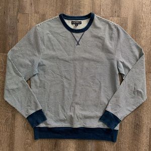 J. Crew crewneck sweater - stripped w/ Indigo trim